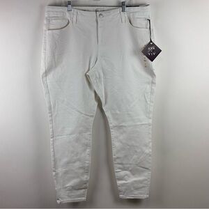 Ava & Viv Women's Mid Rise Skinny Jeans